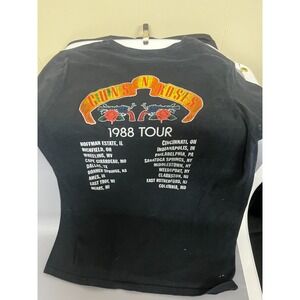 Guns N Roses T Shirt 1988 Tour Graphic Mens Small Black Rock Band Tee
